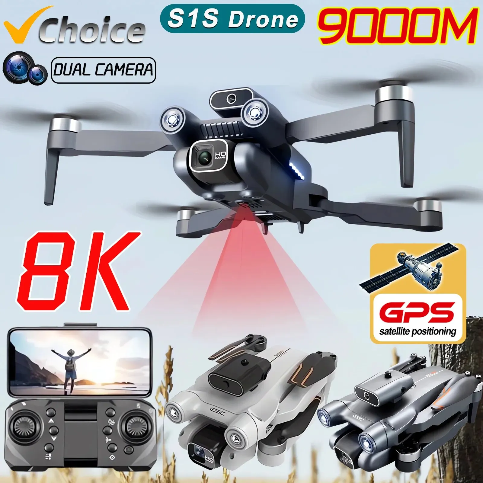 Nuovo S1S 5G GPS Drone Camera  - Drone Camera Hd recensione e prezzo